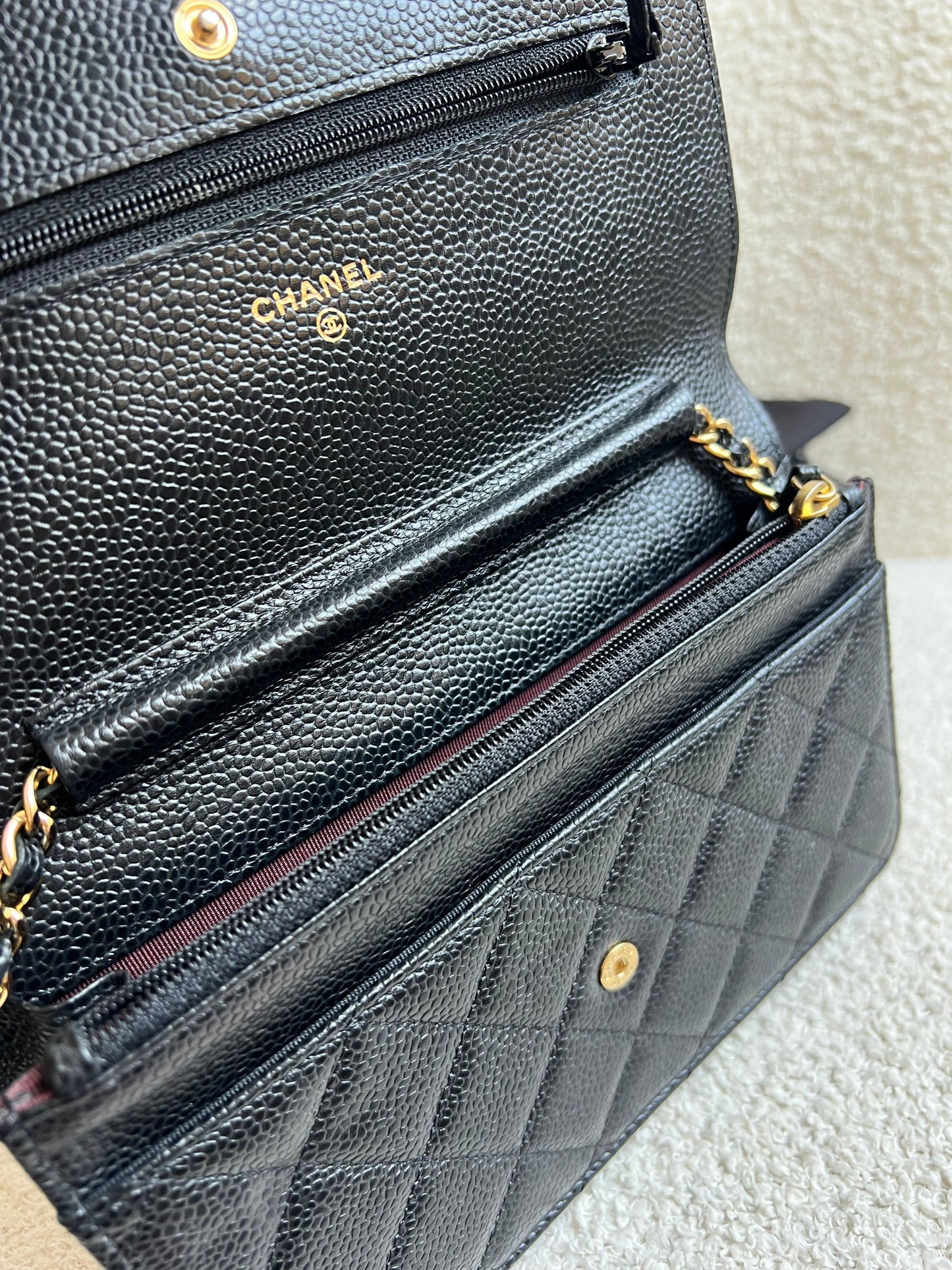 Chanel Black Caviar Wallet on Chain (RRP £2,930)