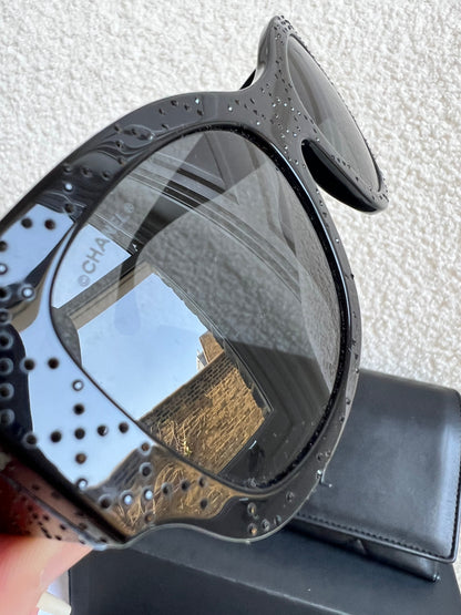 Chanel Black Embellished Sunglasses (RRP £640)