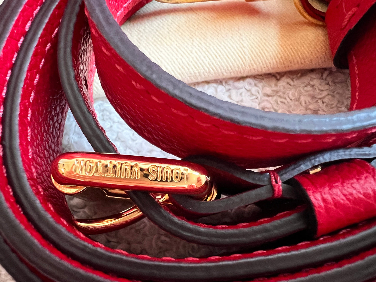 Louis Vuitton Speedy 25 Red Empreinte (RRP £1,840)
