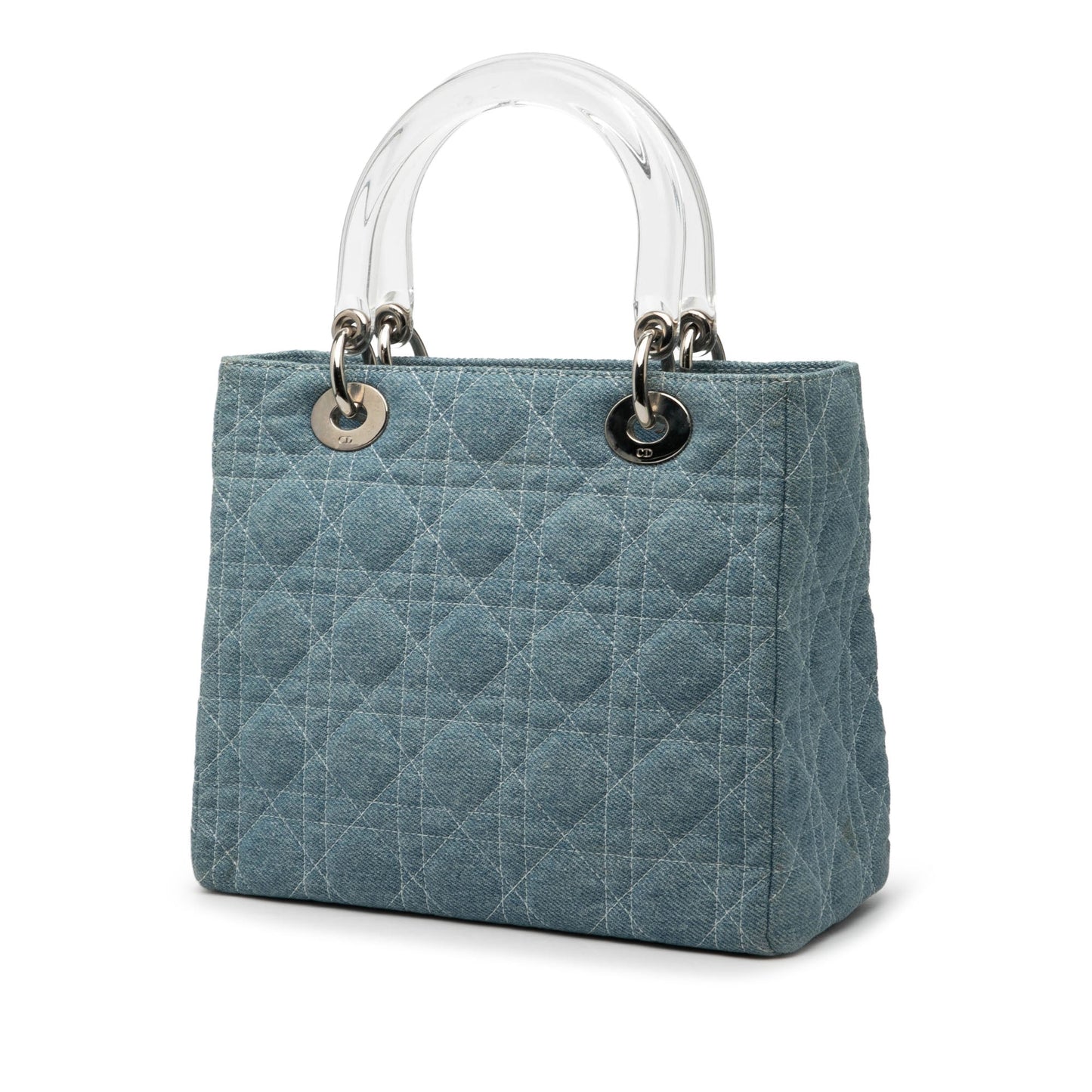 Dior Lady Dior Cannage Blue Handbag Style 3