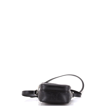 Top Handle Crossbody Bag GG Embossed Perforated Leather Mini