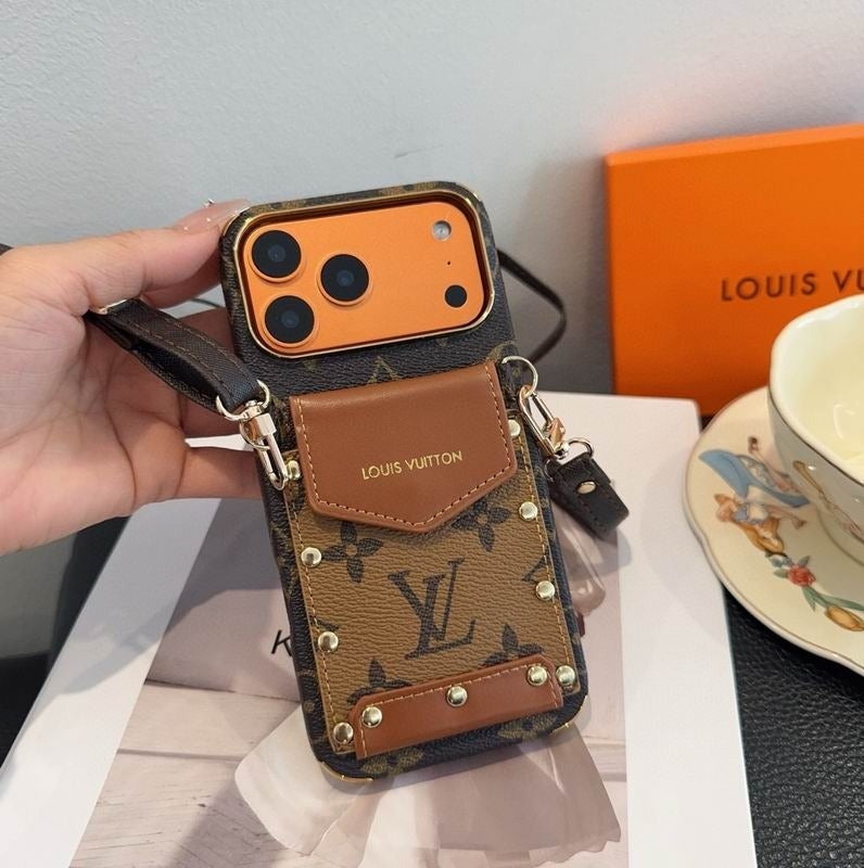 Card Holder iPhone Case Crossbody 14-17 / Pro / Pro Max / Plus / Air