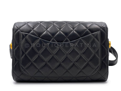 Rare Chanel 1991 Lambskin Crossbody Flap Bag