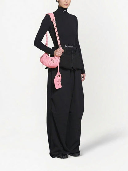 LE CAGOLE XS LEATHER CROSSBODY BAG