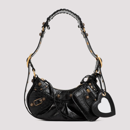 LE CAGOLE XS LEATHER CROSSBODY BAG