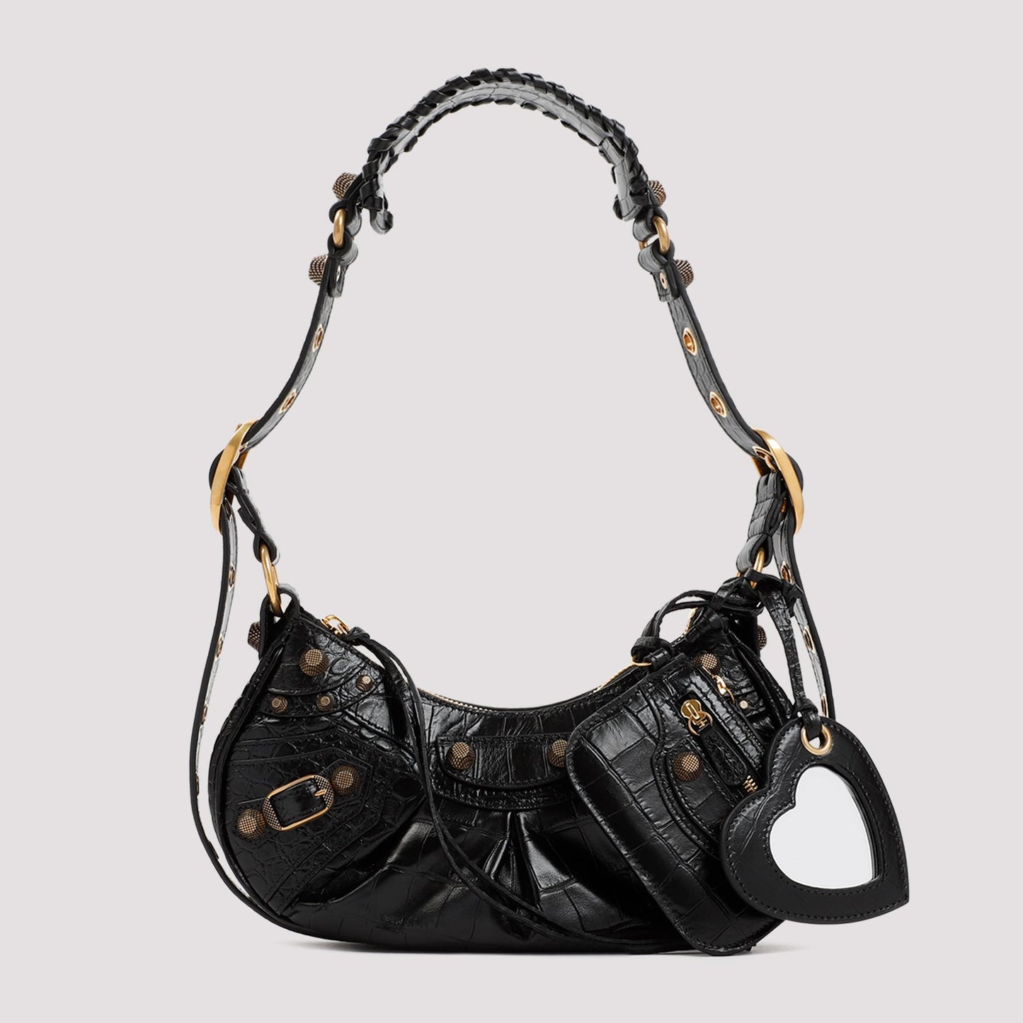 LE CAGOLE XS LEATHER CROSSBODY BAG