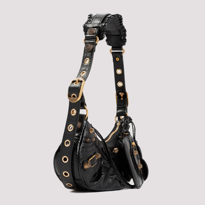 LE CAGOLE XS LEATHER CROSSBODY BAG