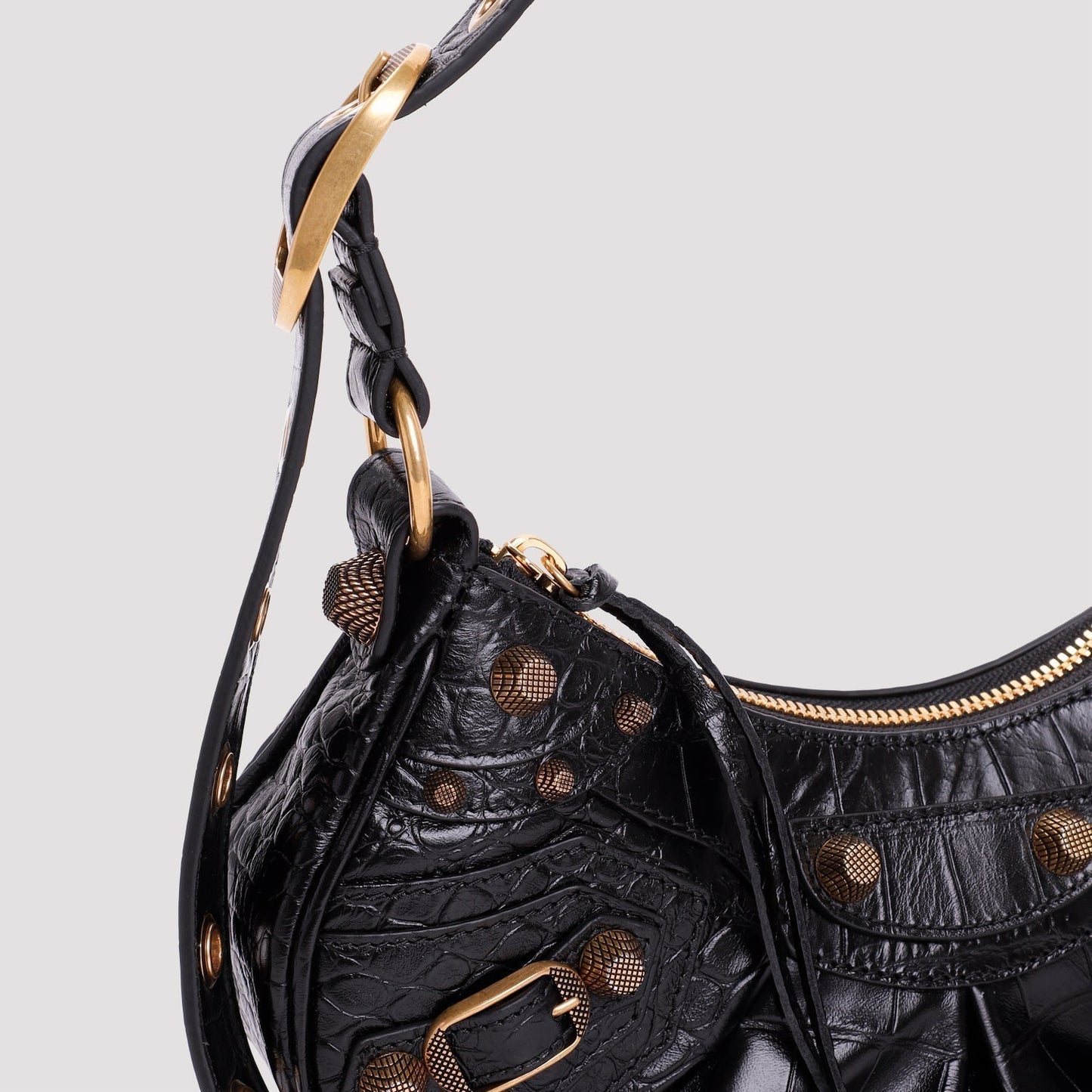 LE CAGOLE XS LEATHER CROSSBODY BAG