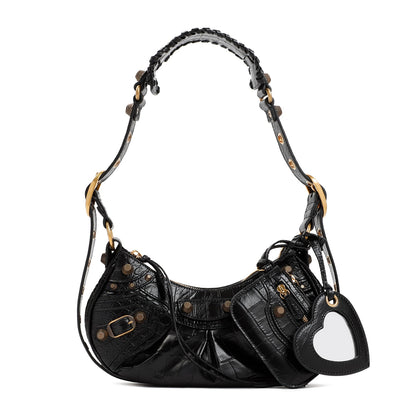 LE CAGOLE XS LEATHER CROSSBODY BAG