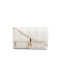 Christian Dior 2022 White Lambskin Cannage My Dior Daily Chain Pouch