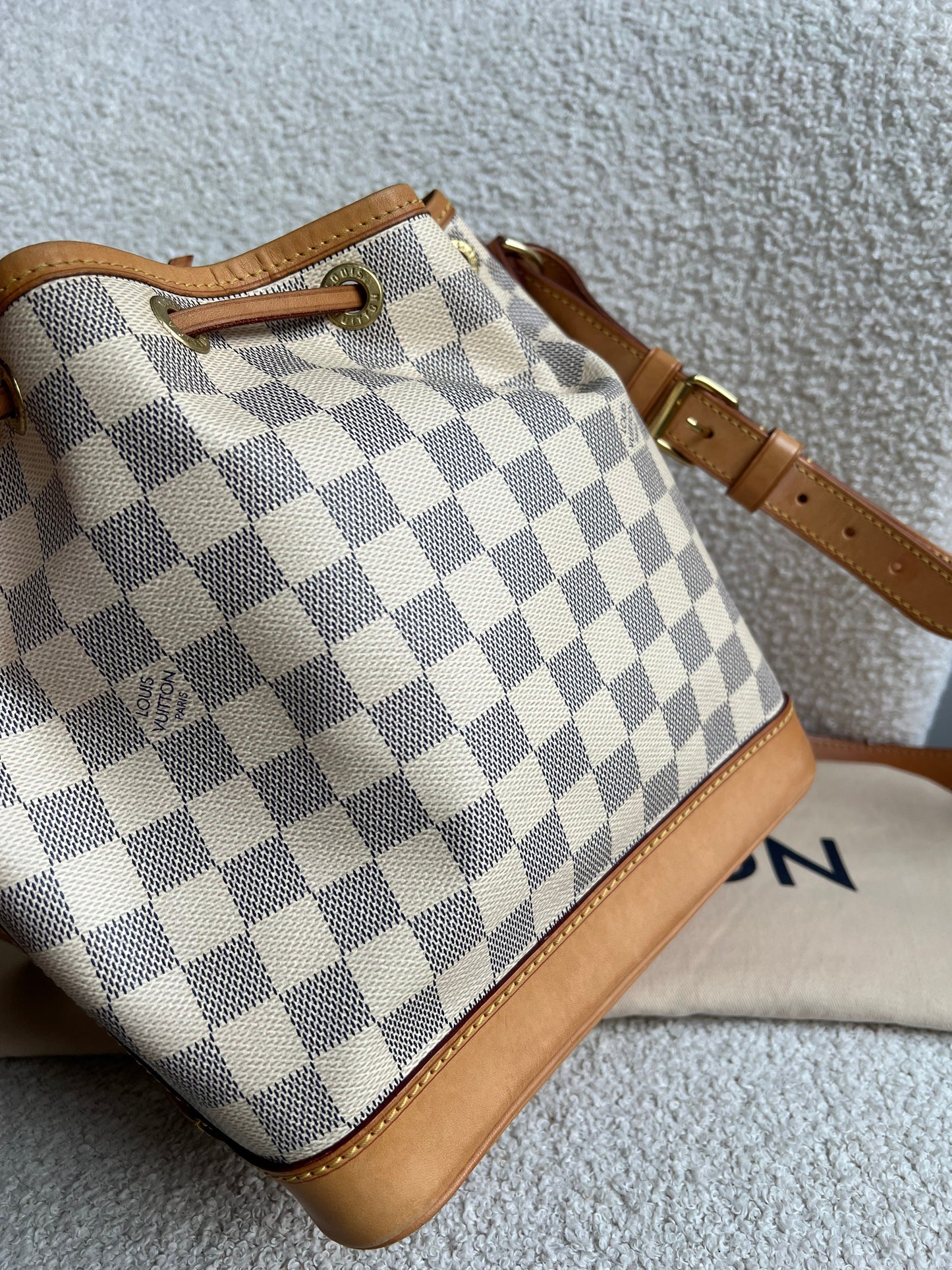 Louis Vuitton Petit Noe Bucket Bag Damier Azur (RRP £1,490)