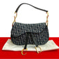 Dior Shoulder Bag leather Navy Saddle bag