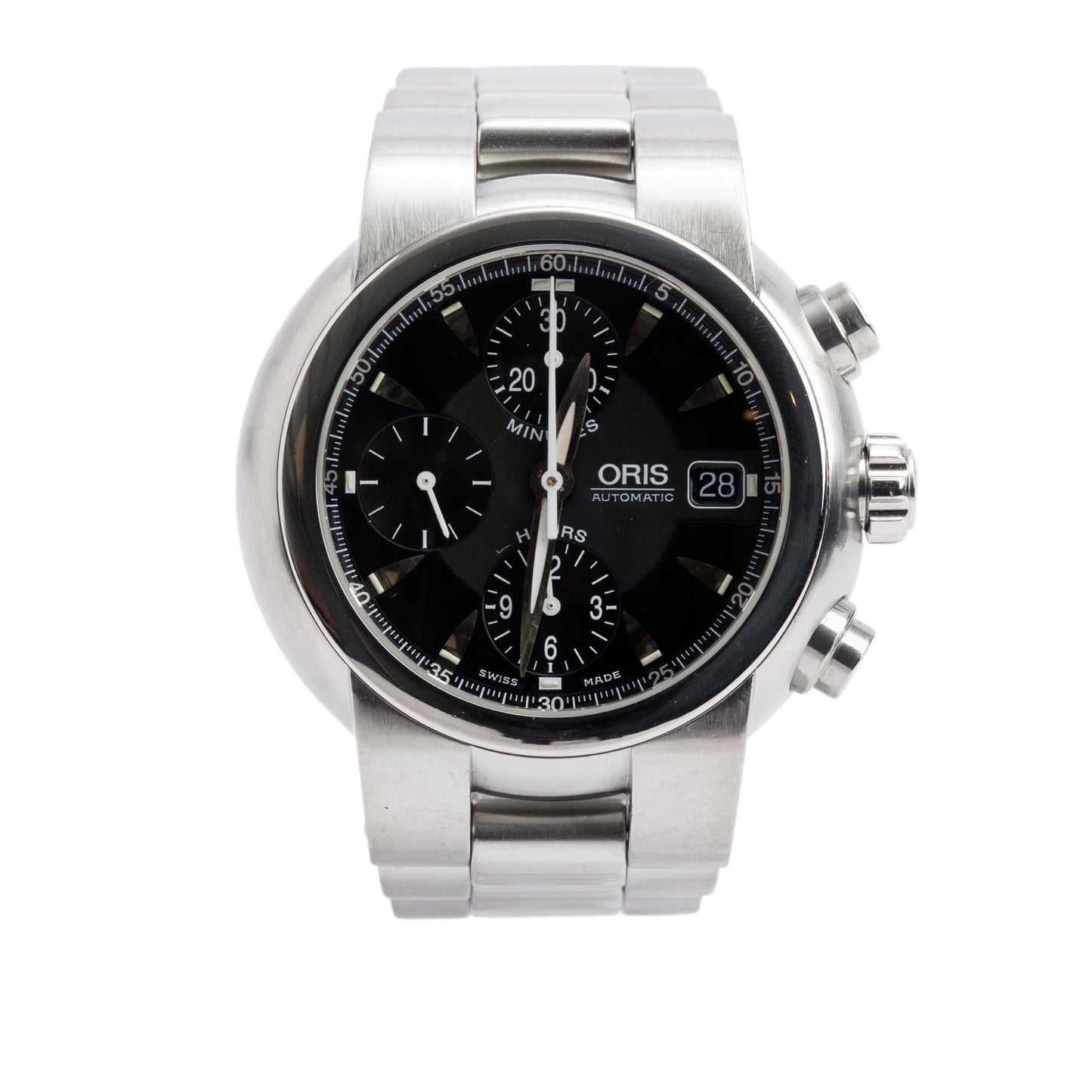 Oris Stainless Steel Big Crown 42 MM Automatic Chronograph Watch w/ Box