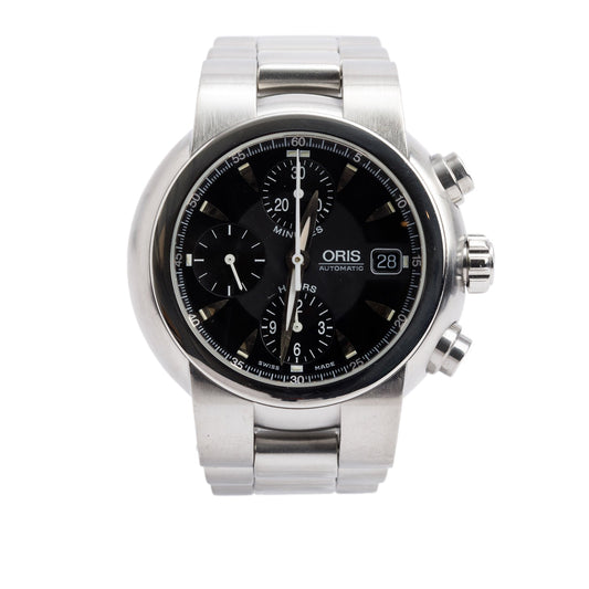 Oris Stainless Steel Big Crown 42 MM Automatic Chronograph Watch w/ Box