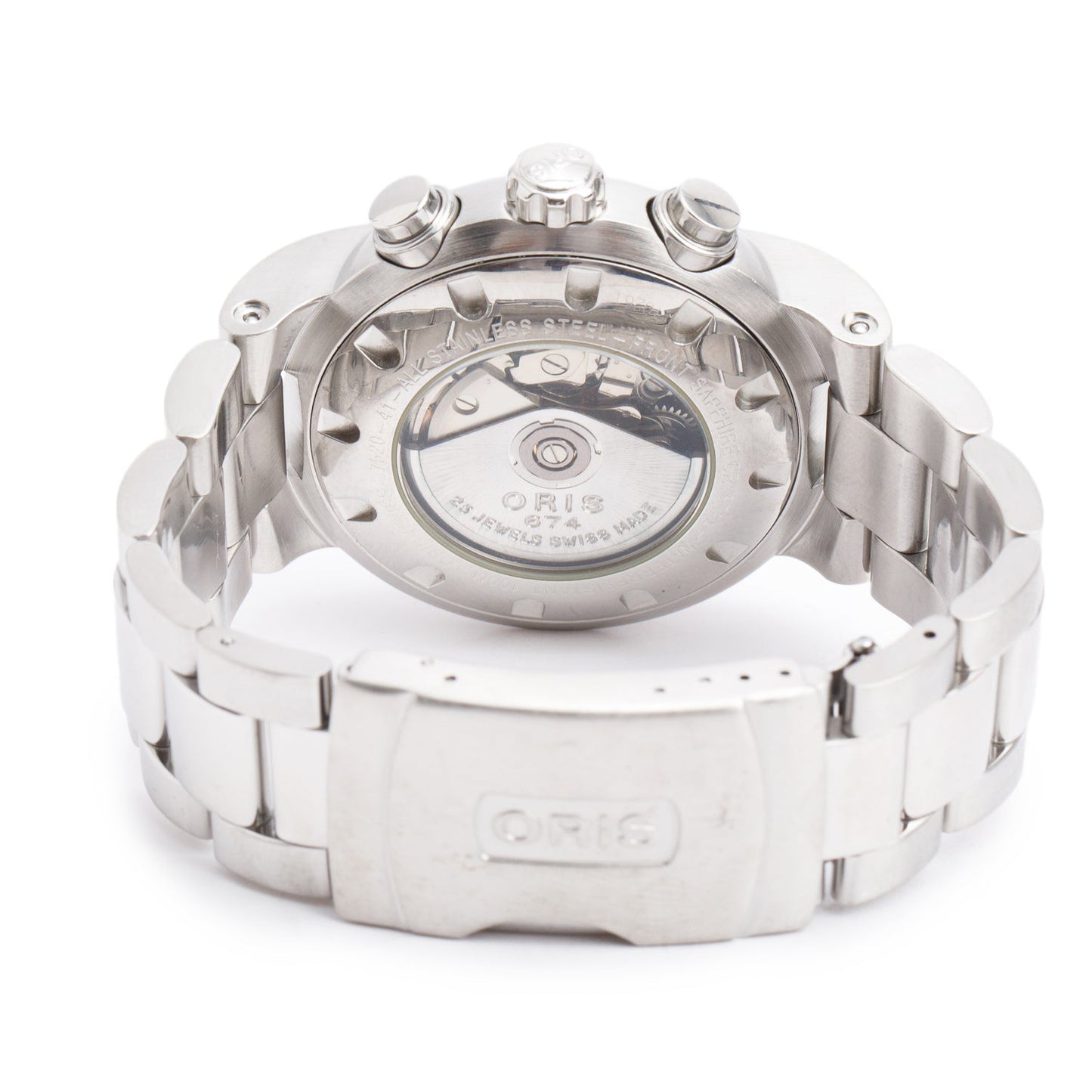 Oris Stainless Steel Big Crown 42 MM Automatic Chronograph Watch w/ Box