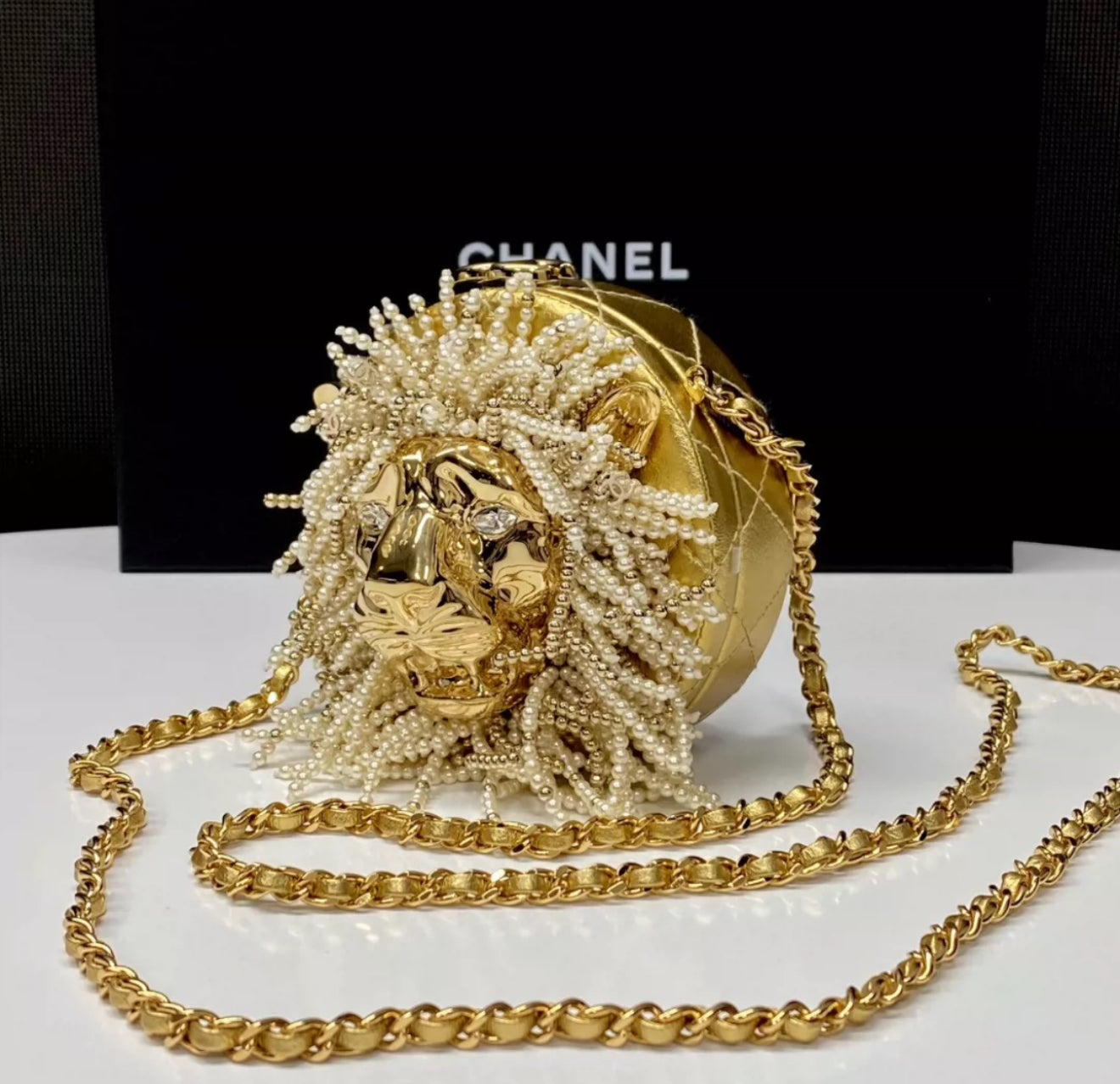 Chanel Timeless Leather Gold Handbag