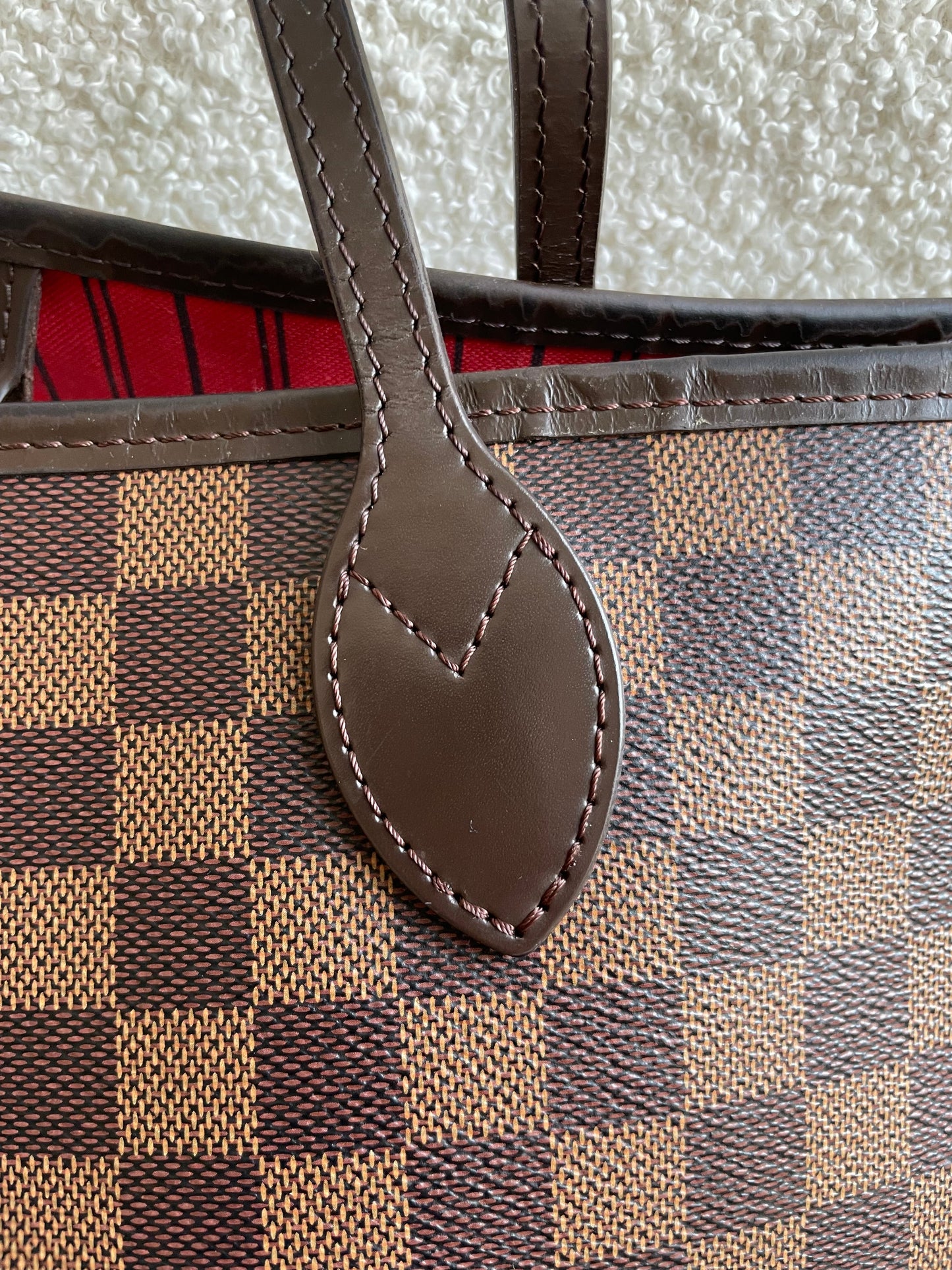 Louis Vuitton Neverfull MM Damier Ebene Cherry Interior (RRP £1,430)