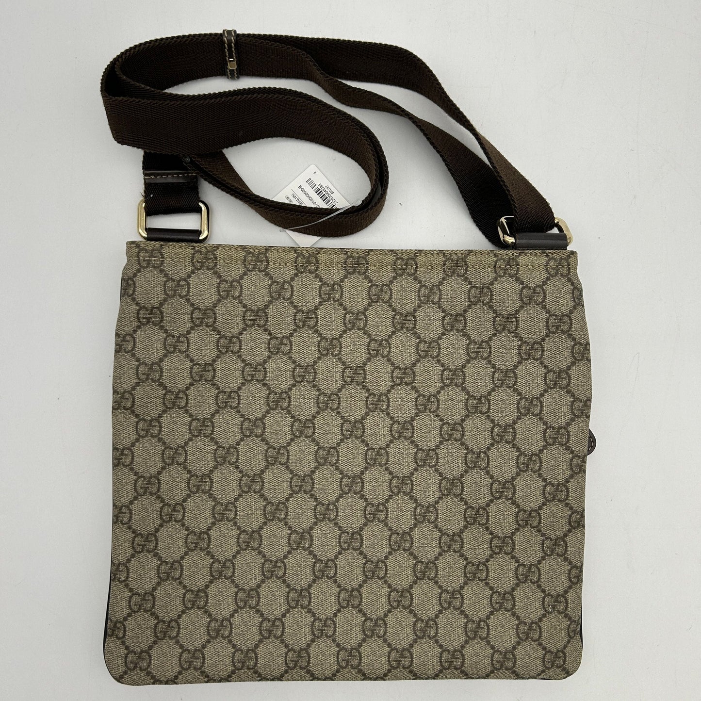 GUCCI GG Supreme Canvas Shoulder Crossbody Bag Beige 2120700049388