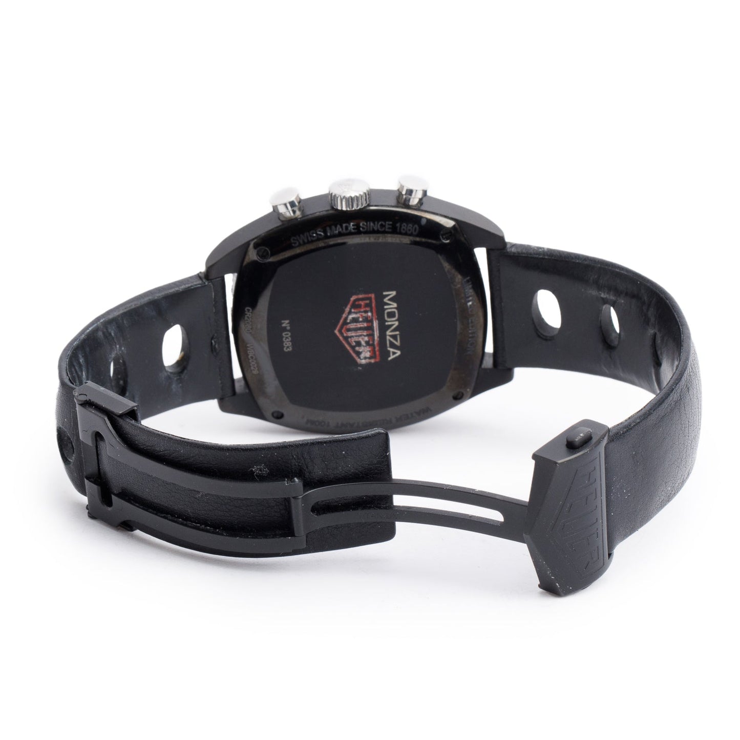 Tag Heuer Black PVD Titanium Limited Edition Heritage Monza 42 MM Automatic Watch Black Dial CR2080 w/ Box & Papers