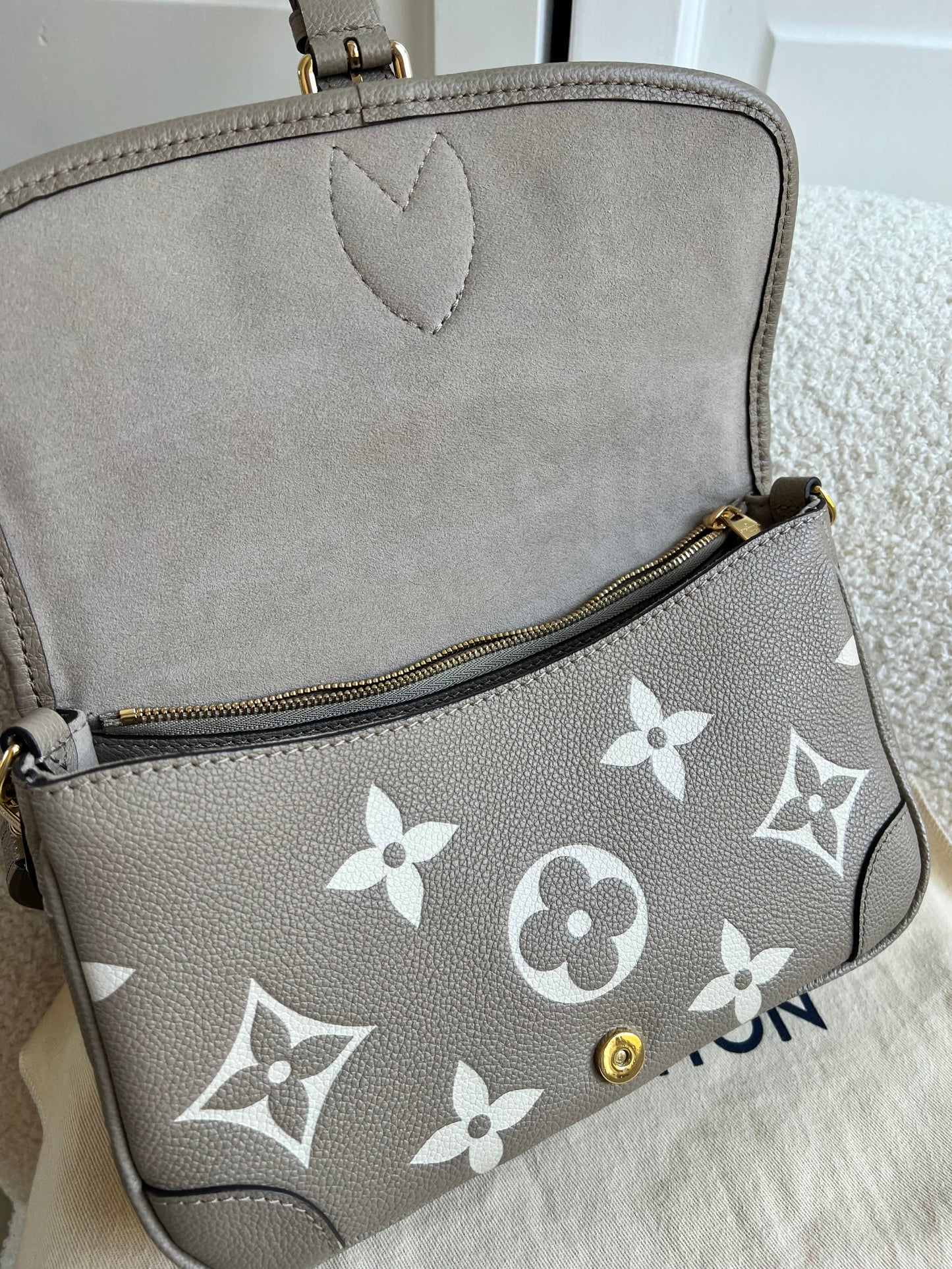 Louis Vuitton Diane Satchel Bicolour Empreinte (RRP £2,170)