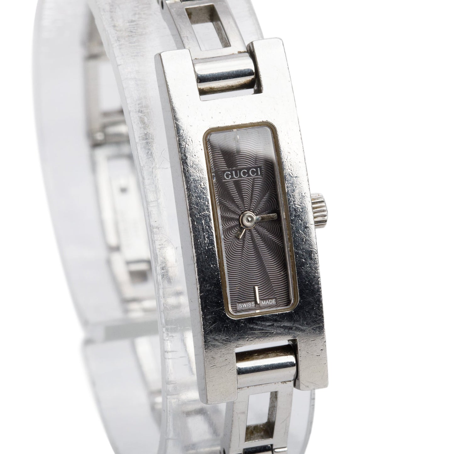 Gucci Stainless Steel 3900 Series Watch Grey Dial w/ Box & Papers