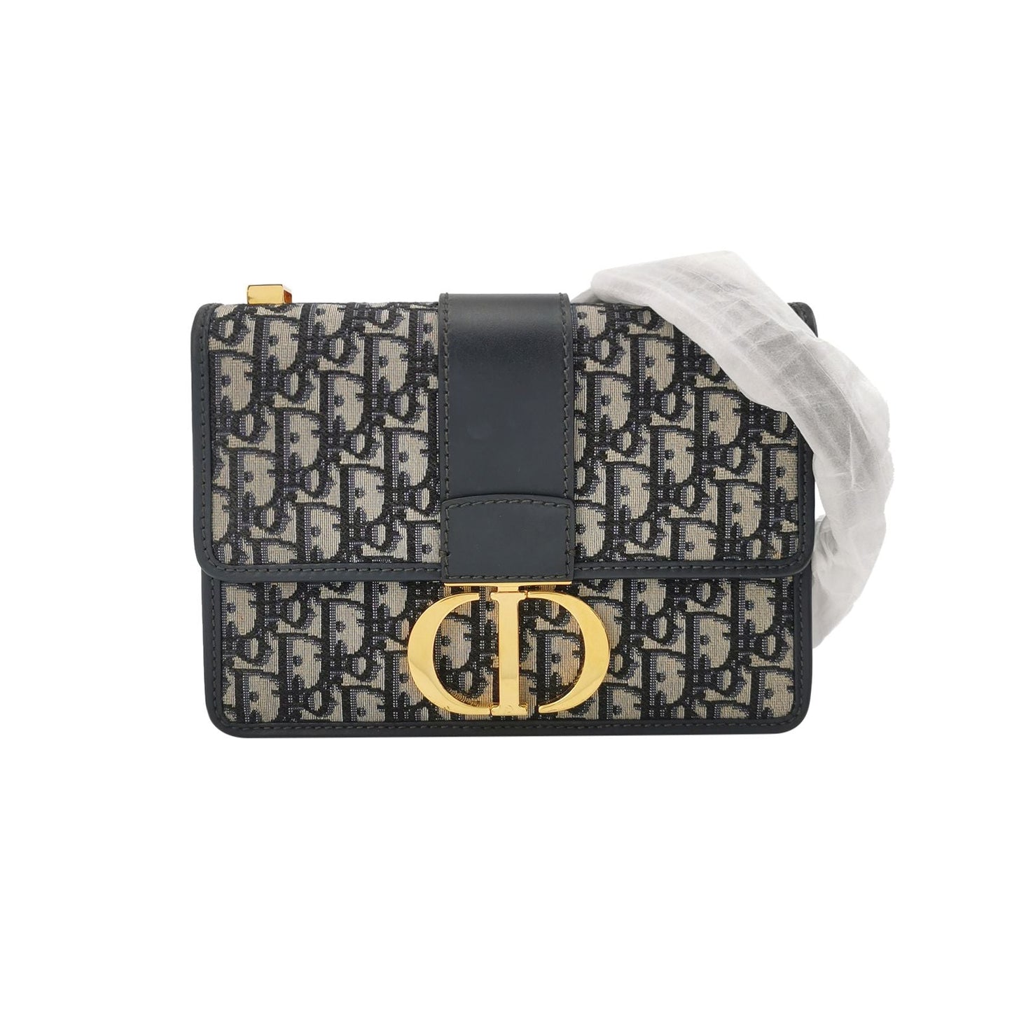 Dior 30Montaigne Medium Bag In Leather And Canvas Oblique Cd Logo 250508781182960