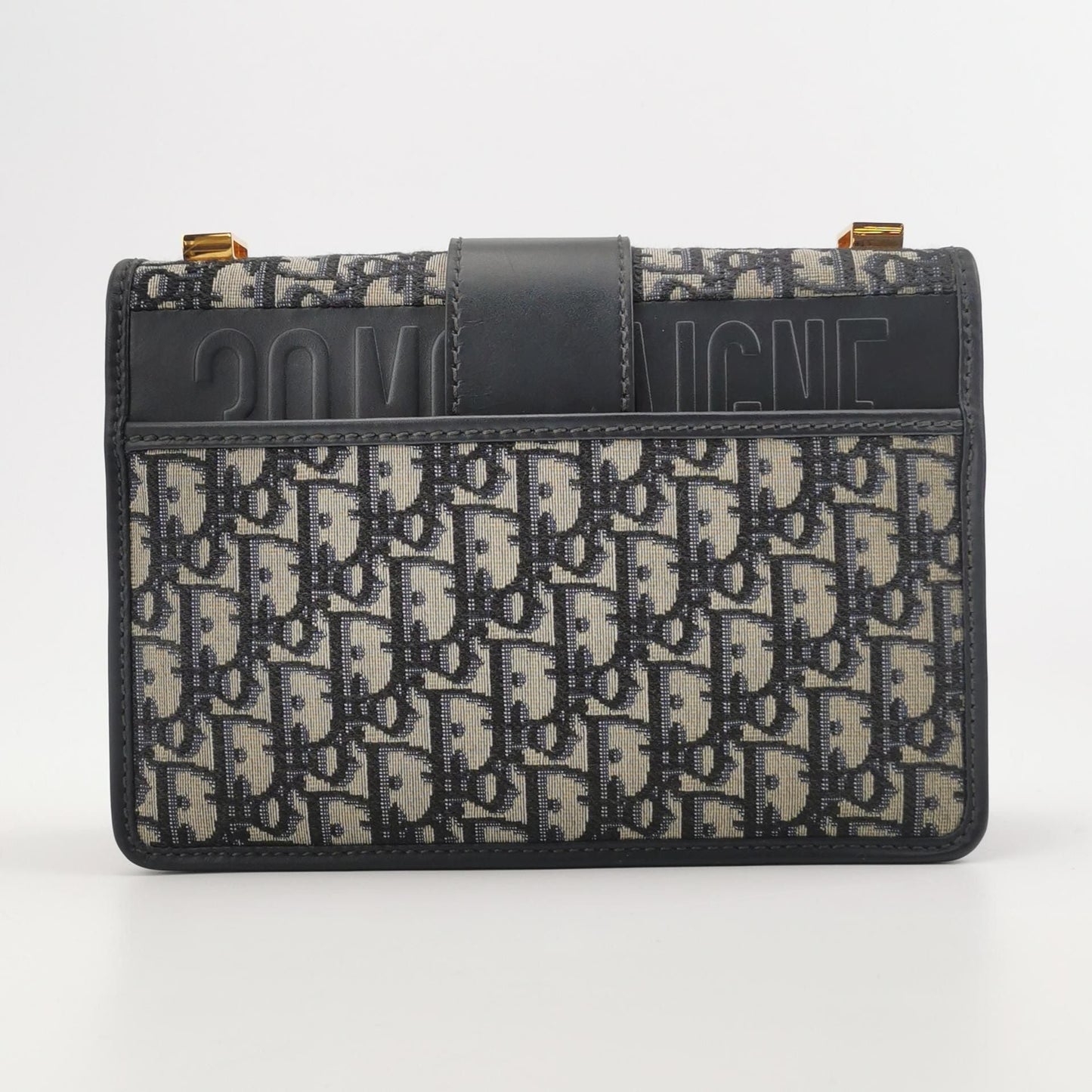 Dior 30Montaigne Medium Bag In Leather And Canvas Oblique Cd Logo 250508781182960