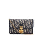 Christian Dior Blue Oblique Dioraddict Wallet on Chain Clutch