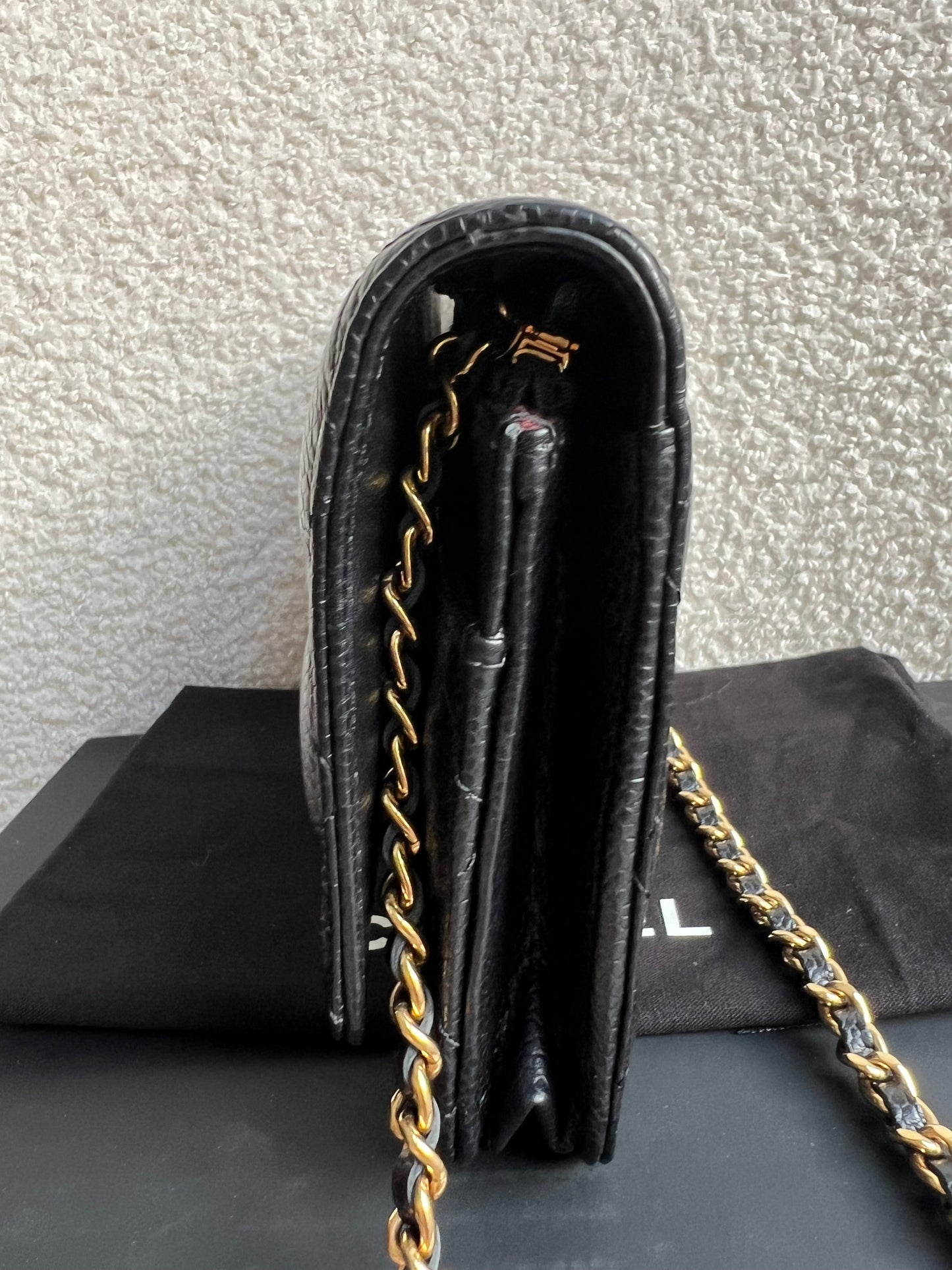 Chanel Black Caviar Wallet on Chain (RRP £2,930)