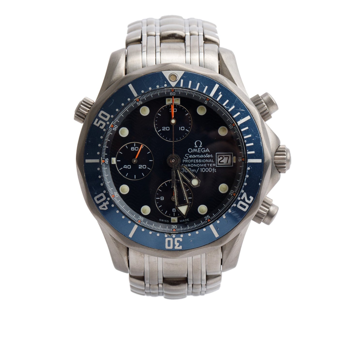 Omega Titanium Professional Chronometer 300M Seamaster 41.5 MM Automatic Chronograph Watch