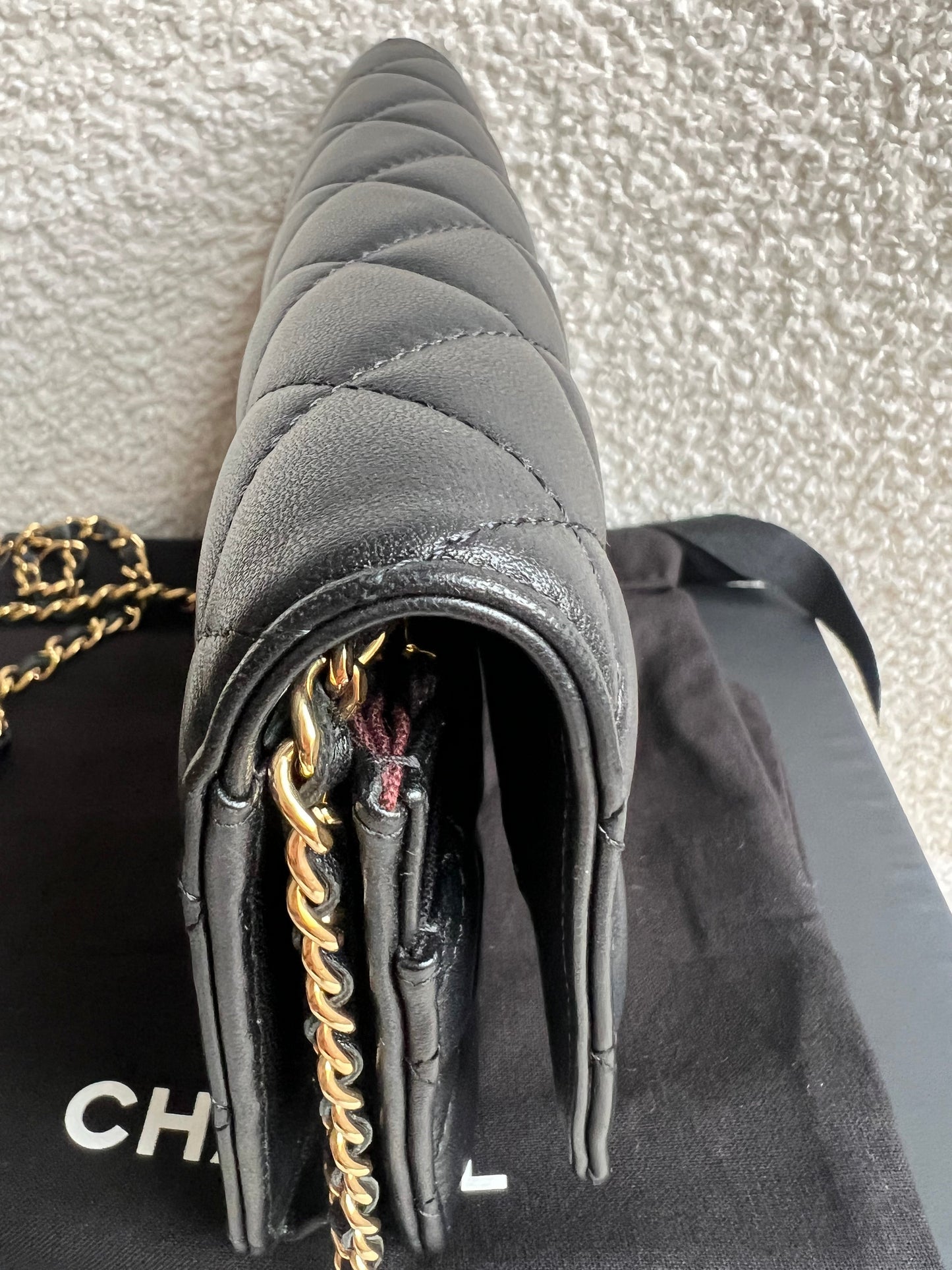 Chanel Wallet on Chain in Black Lambskin Gold Hardware (RRP £2,930)