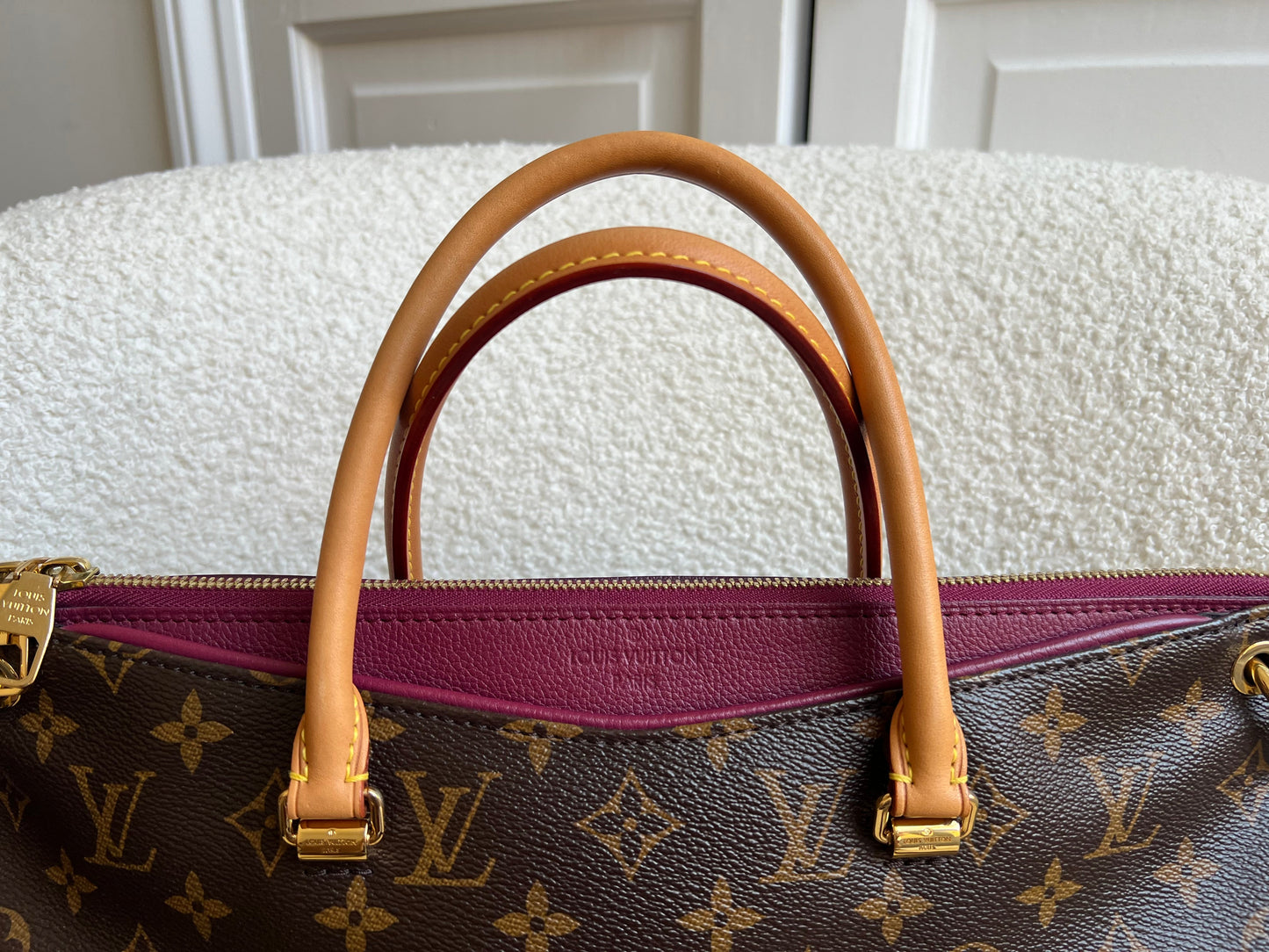 Louis Vuitton Pallas Tote in Monogram and Fuchsia (RRP £1960)