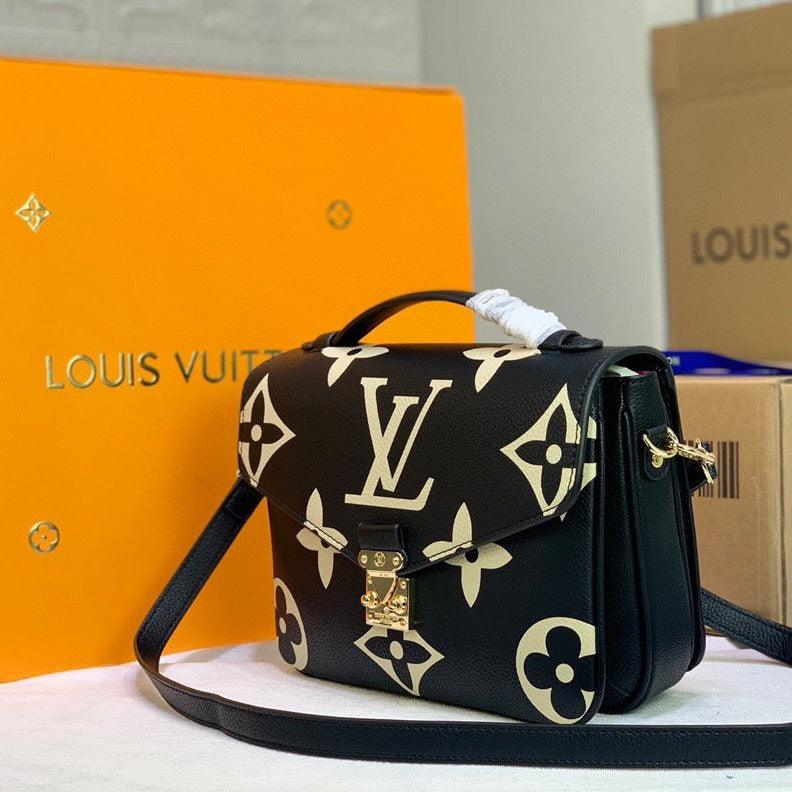 Makersluxe - Monogram Crossbody Bag Black
