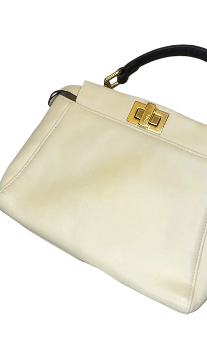 Fendi Peekaboo Iconic Mini in White B20-66