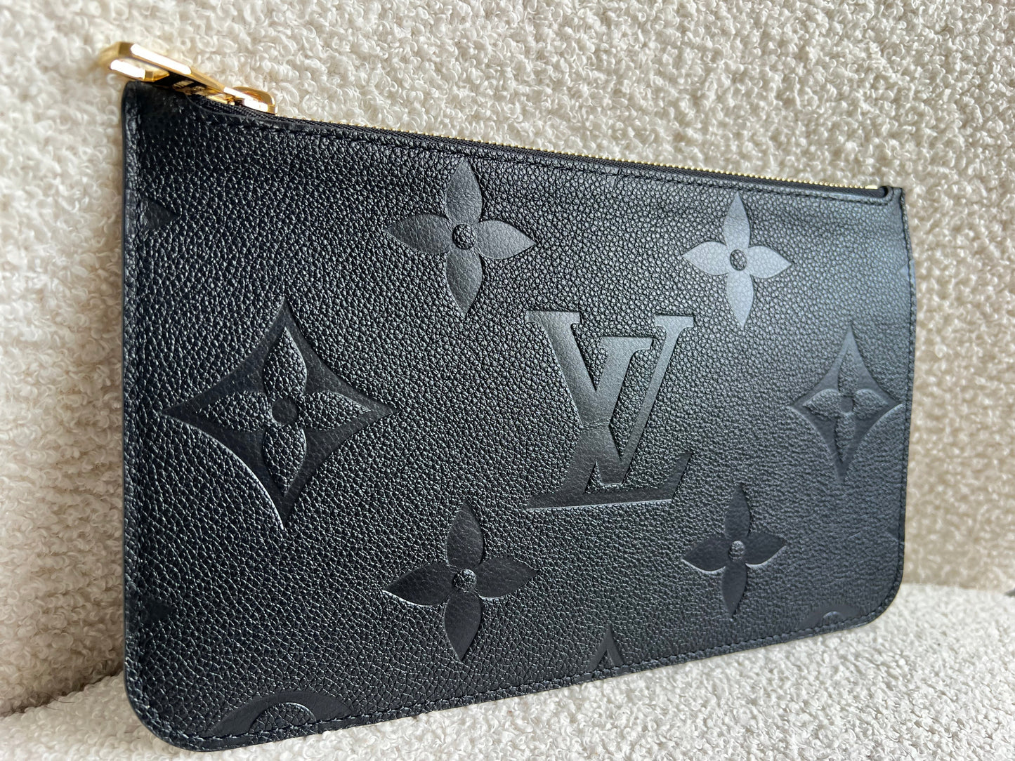 Louis Vuitton Pouch (from Neverfull) Black Empreinte