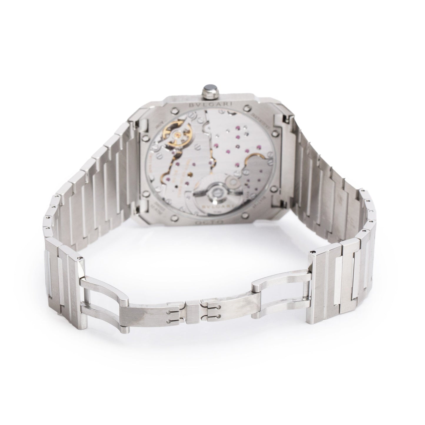 BVLGARI 2022 Stainless Steel Octo Finissimo 40 MM Automatic Watch Back Dial w/ Box & Papers
