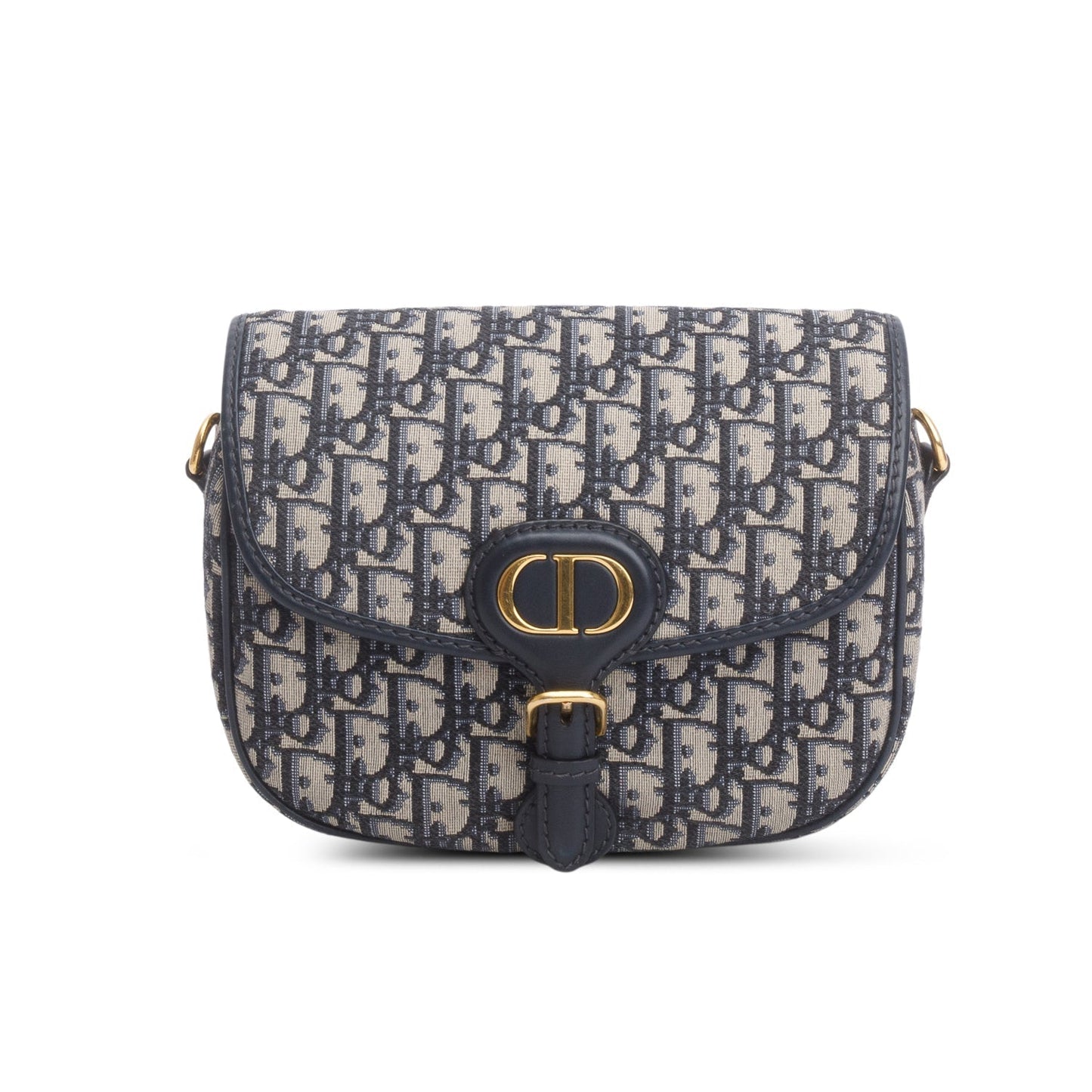 Christian Dior 2020 Blue Oblique Jacquard Medium Bobby Bag