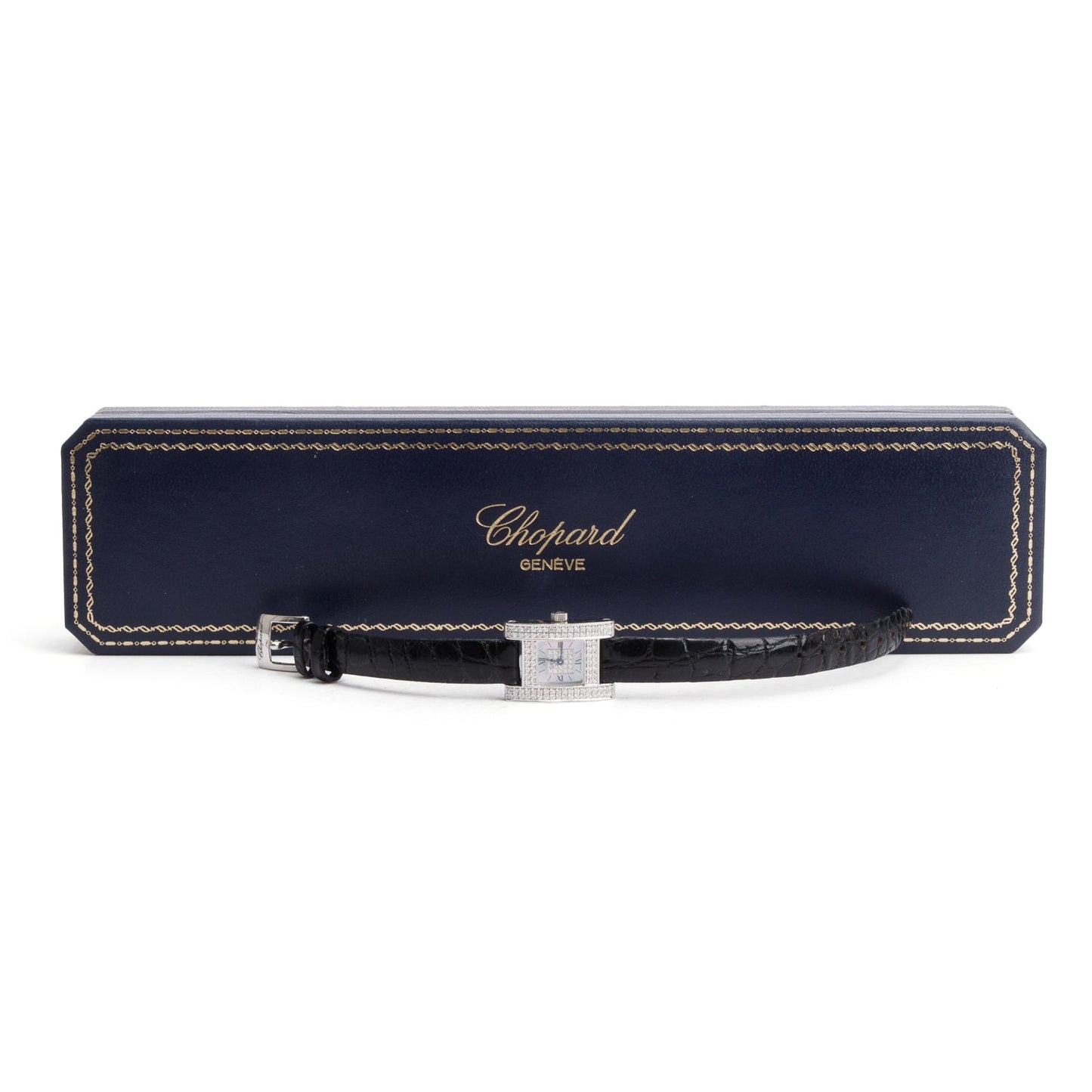 Chopard 18k White Gold Diamond Your Hour Watch w/ Box
