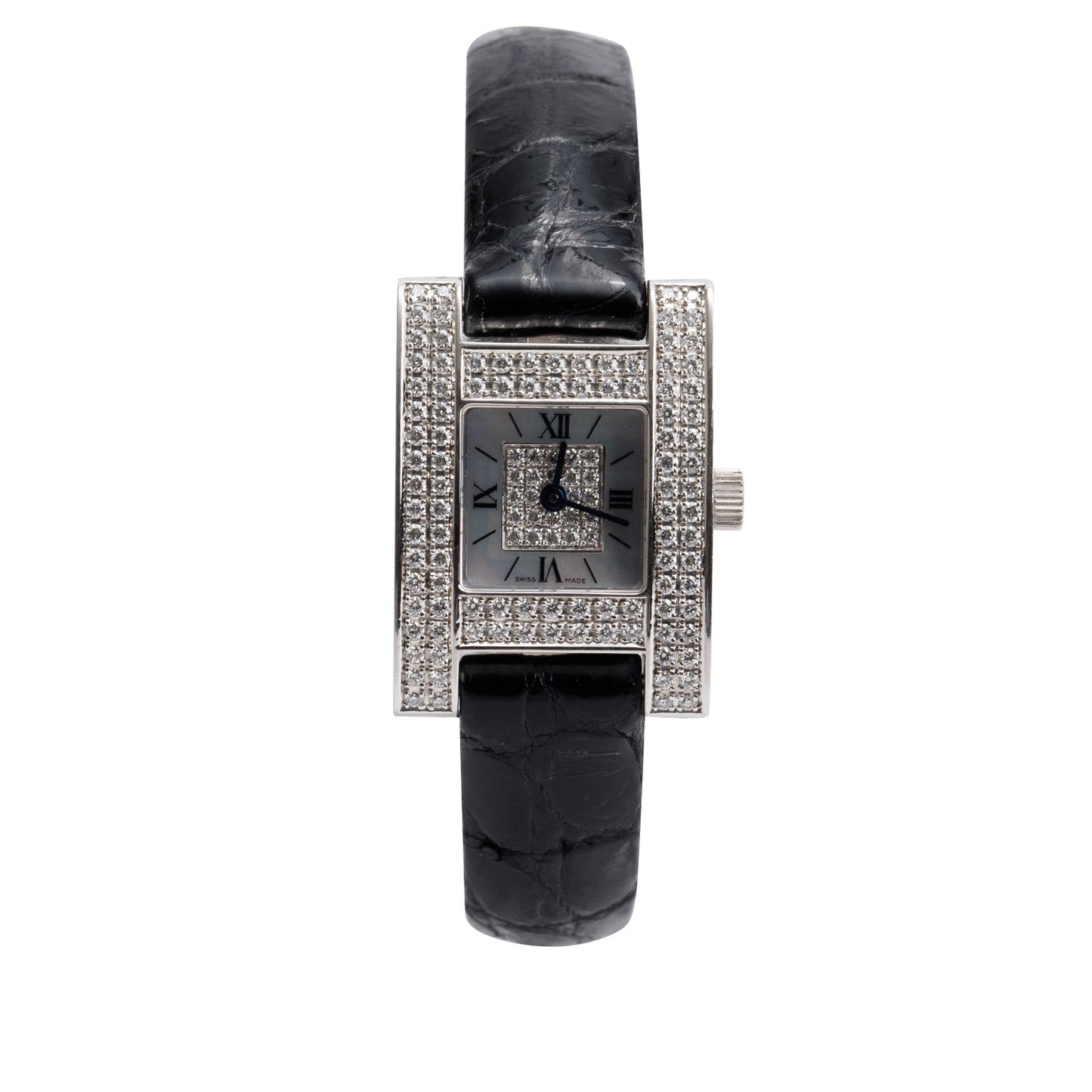 Chopard 18k White Gold Diamond Your Hour Watch w/ Box