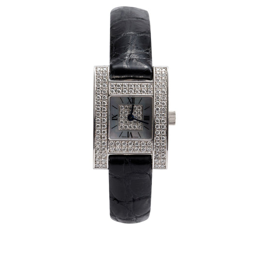Chopard 18k White Gold Diamond Your Hour Watch w/ Box