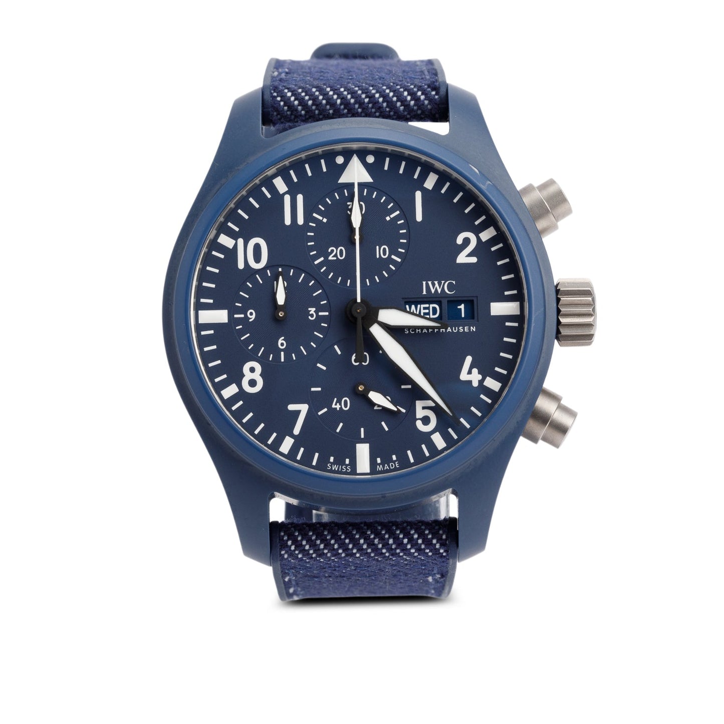IWC 2023 Top Gun Edition Oceana Ceramic Pilot's Chronograph 41.9 MM Automatic Watch Blue Dial IW389404 w/ Box & Papers
