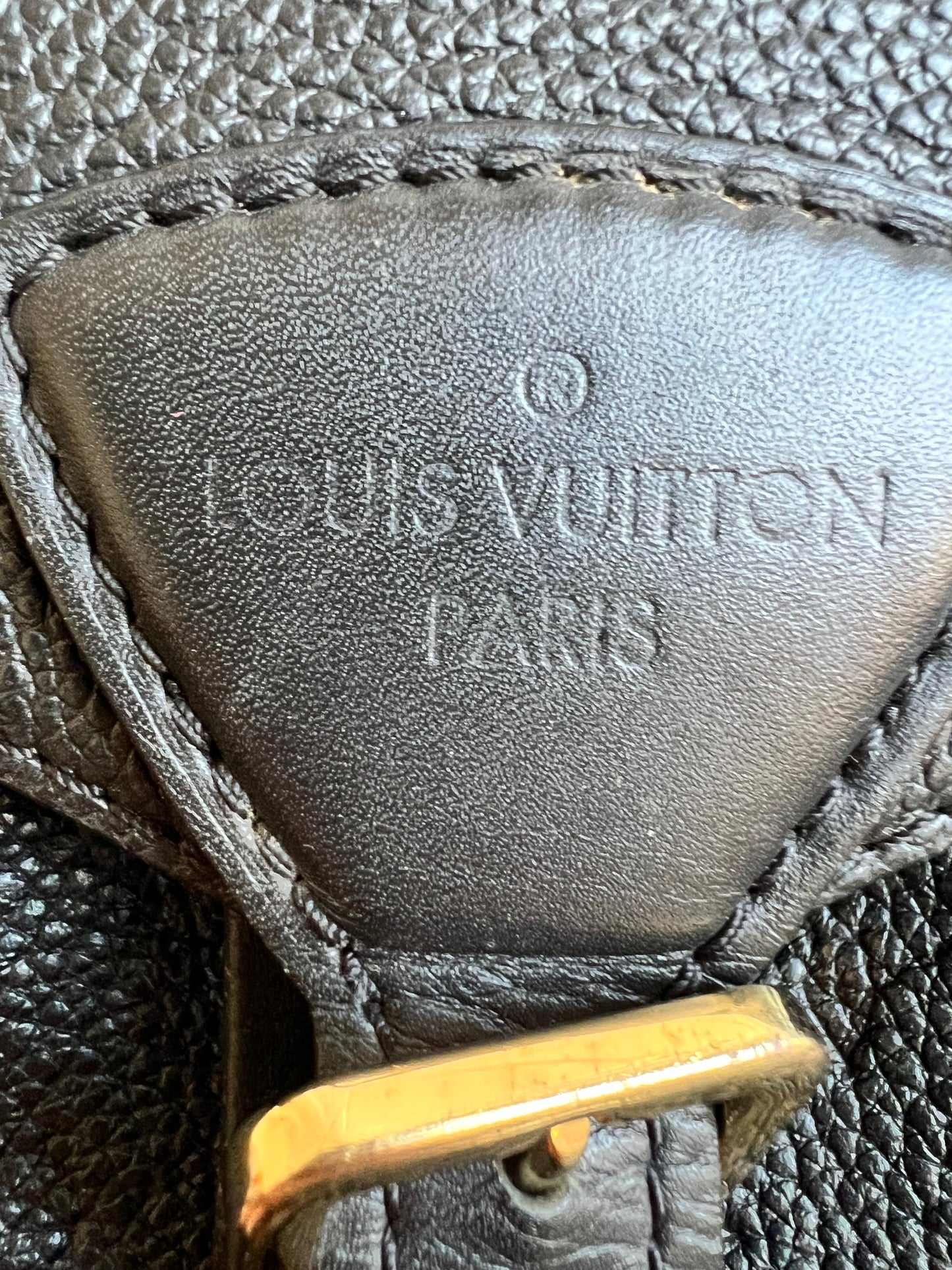Louis Vuitton Montsouris Backpack Black Empreinte