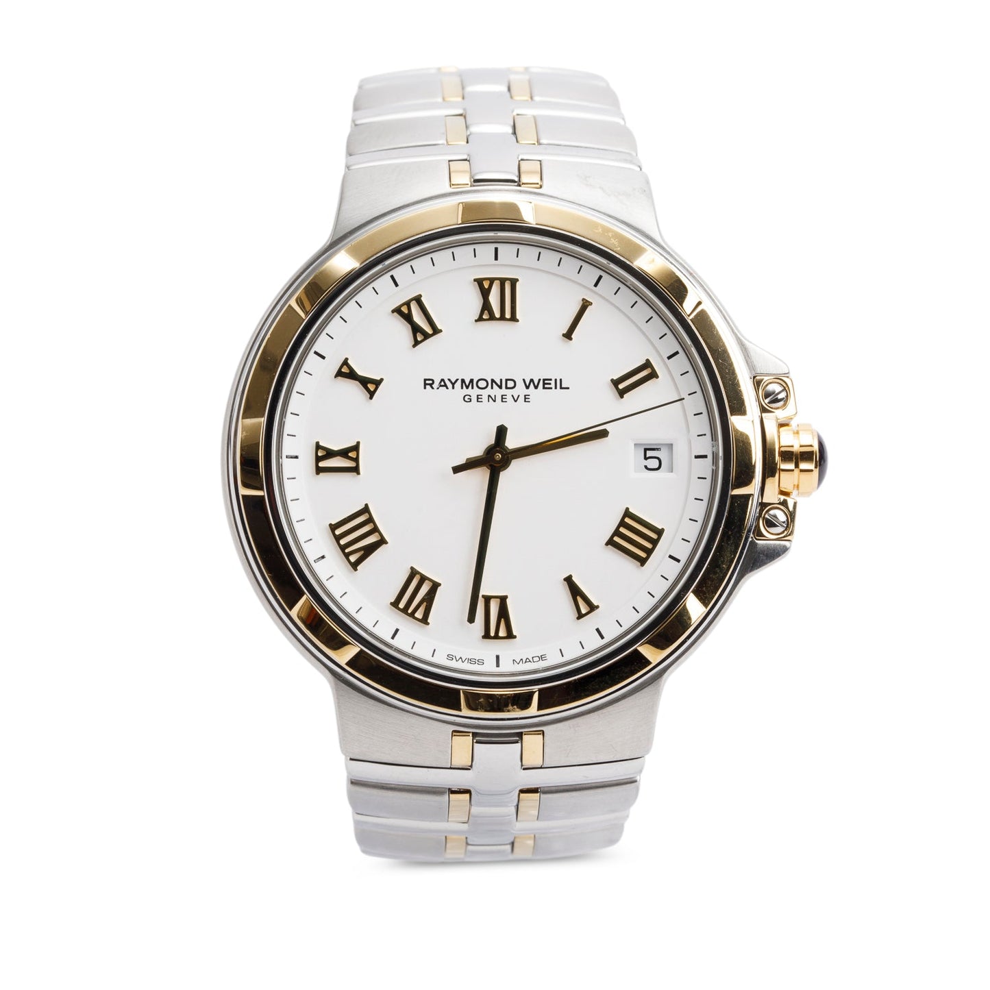 Raymond Weil Two-Tone Stainless Steel Tango Classic 41 MM Watch, White Dial 8160