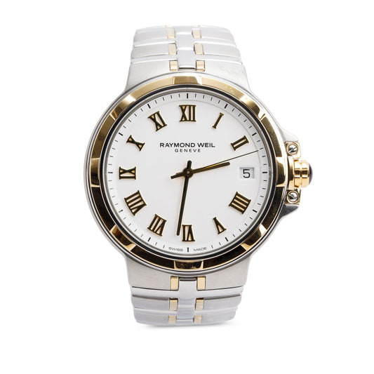 Raymond Weil Two-Tone Stainless Steel Tango Classic 41 MM Watch, White Dial 8160