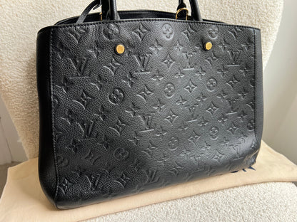 Louis Vuitton Montaigne GM in Black Monogram Empreinte (RRP £2230)