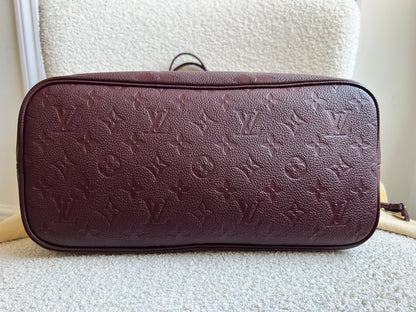 Louis Vuitton Neverfull MM Wine Empreinte (RRP £1,970)
