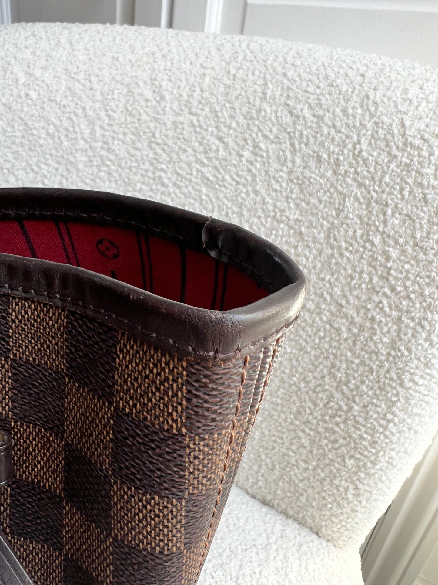 Louis Vuitton Neverfull MM Damier Ebene Cherry Interior (RRP £1,430)