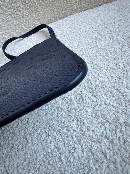 Louis Vuitton Pouch (from Neverfull) Navy Empreinte