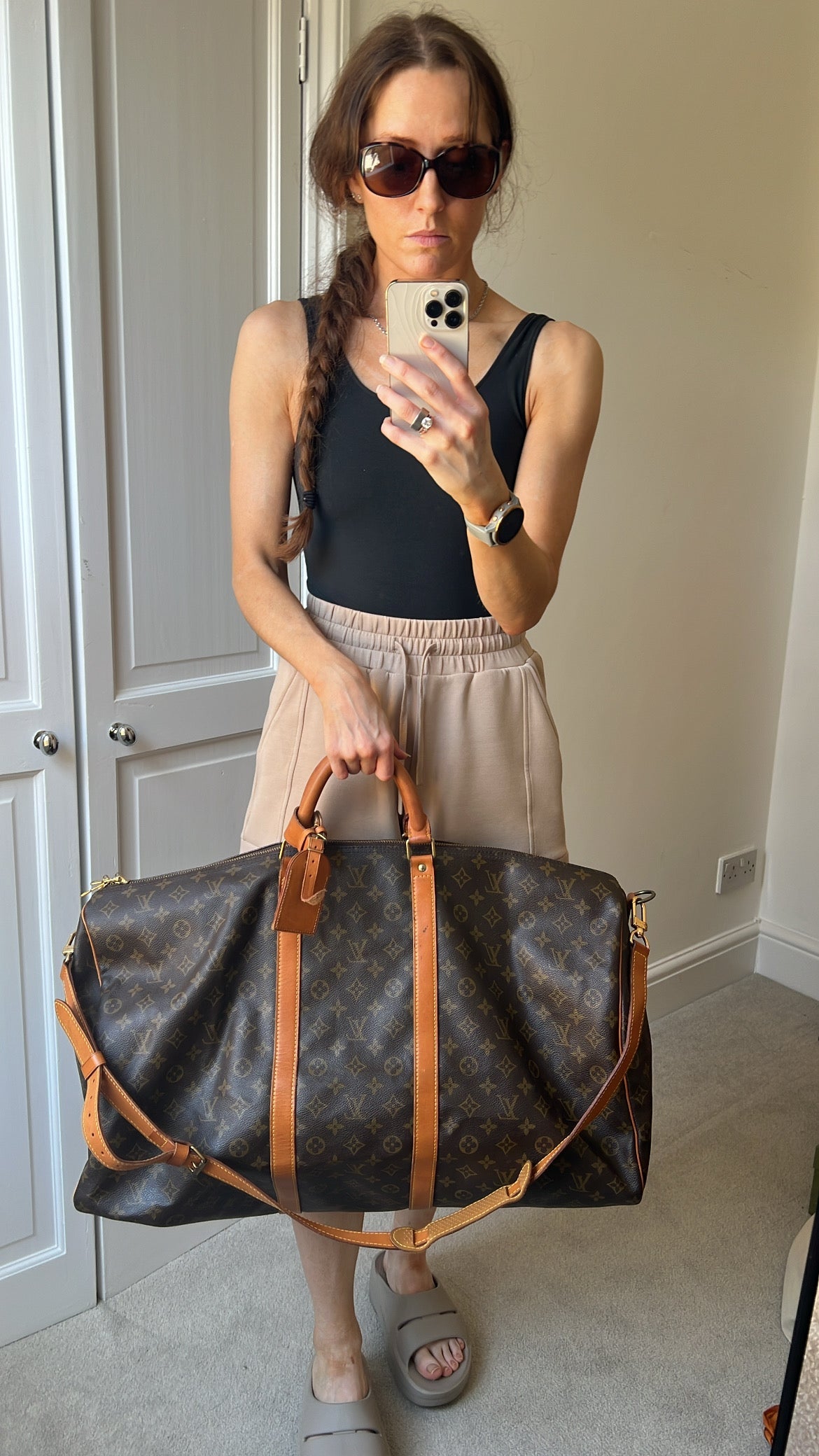 Louis Vuitton Vintage Keepall Bandouliere 60