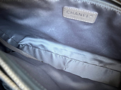 Chanel Grey Caviar Grand Shopper Tote (GST) Silver Hardware